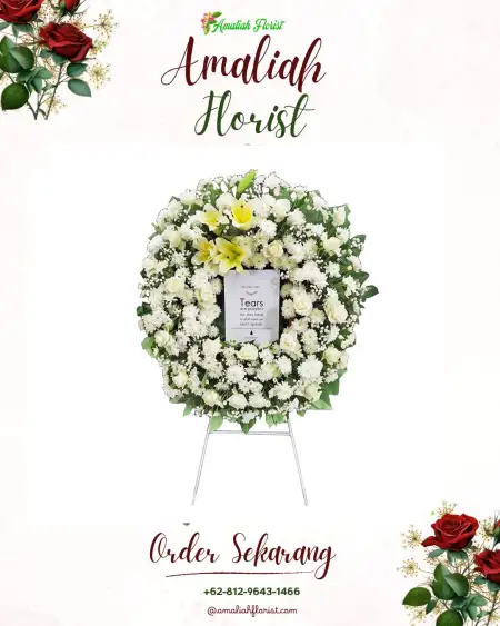 Krans Bunga Duka Pecarikan